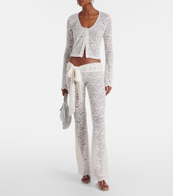 Vecna sheer lace flared pants | Bananhot