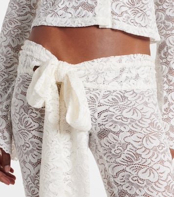 Vecna sheer lace flared pants | Bananhot