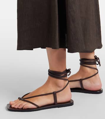 Nolan leather thong sandals | A.Emery