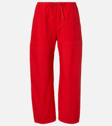 Kyoto cropped cotton wide-leg pants | Leset