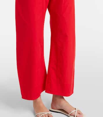 Kyoto cropped cotton wide-leg pants | Leset