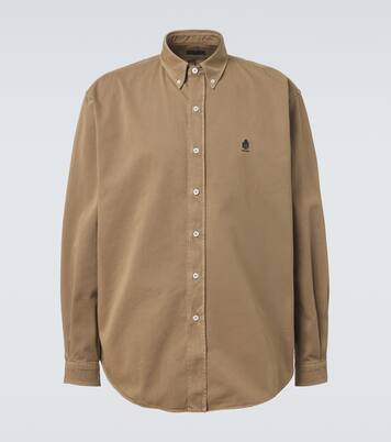 Embroidered cotton shirt | Prada