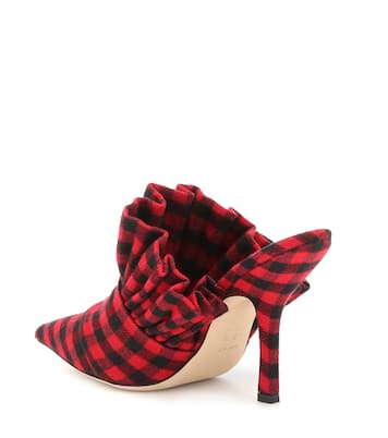 Checked mules | Midnight 00