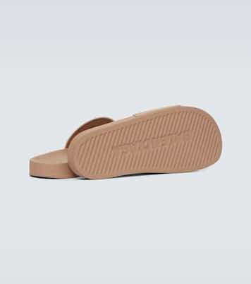 Mules Pool en caoutchouc à logo | Balenciaga