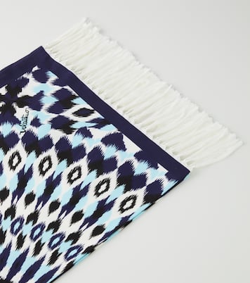 Telo mare in cotone con stampa | Valentino