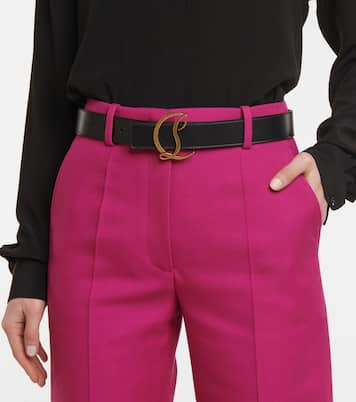 CL logo leather belt | Christian Louboutin