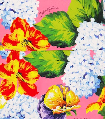 Robe en crêpe à fleurs | Dolce&Gabbana Kids