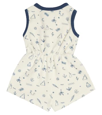 Baby Francis printed cotton terry romper | The New Society