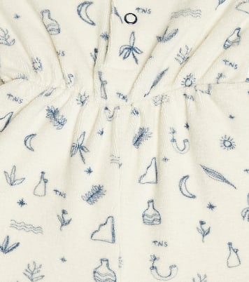 Baby Francis printed cotton terry romper | The New Society