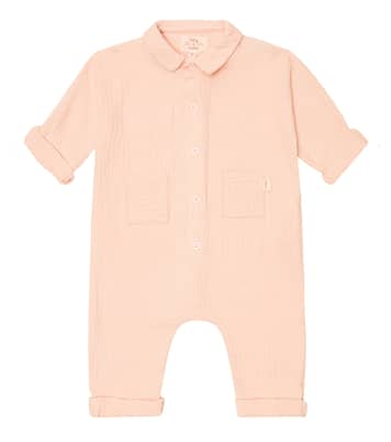 Baby cotton clocqué onesie | Il Gufo