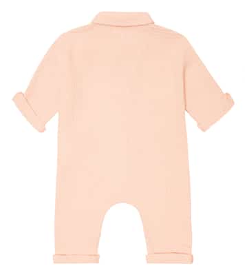 Baby cotton clocqué onesie | Il Gufo