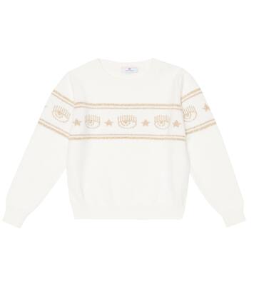 x Chiara Ferragni intarsia sweater | Monnalisa