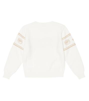 x Chiara Ferragni intarsia sweater | Monnalisa
