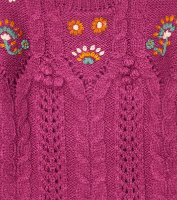 Robe pull Rejana brodée | Louise Misha