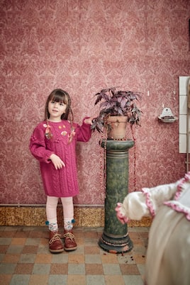 Robe pull Rejana brodée | Louise Misha