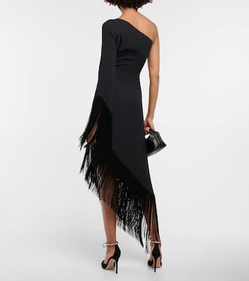 Robe midi Aventador asymétrique en crêpe | Taller Marmo