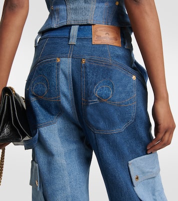 High-Rise Wide-Leg Jeans Monogram | Marine Serre