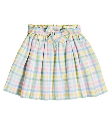 Tuie checked cotton skirt | Bonpoint