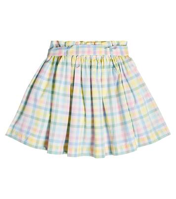 Tuie checked cotton skirt | Bonpoint