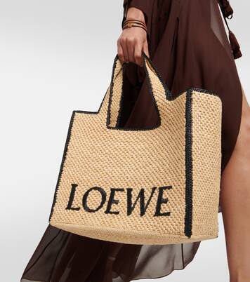 Paula's Ibiza - Shopper Font Large in rafia | Loewe