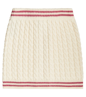 Gonna in maglia a trecce di lana vergine | Balmain Kids