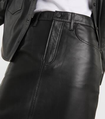 Maxirock aus Leder | Wardrobe.NYC
