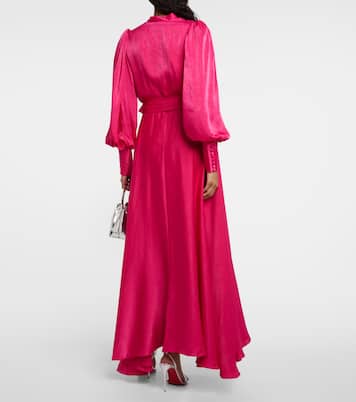 Robe portefeuille Stila en satin | Costarellos