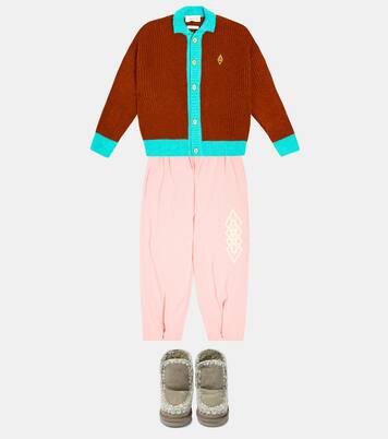 Shearling-lined suede boots | Mou Kids