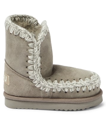 Shearling-lined suede boots | Mou Kids