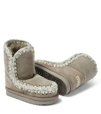 Shearling-lined suede boots | Mou Kids