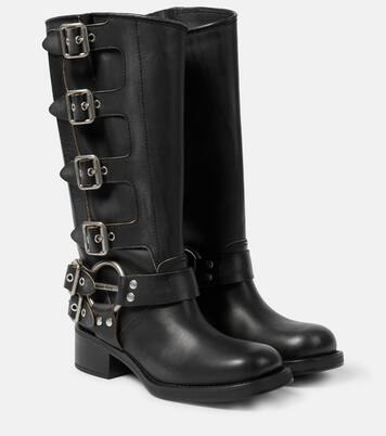 Bottes en cuir | Miu Miu