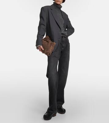 Suede shoulder bag | Brunello Cucinelli