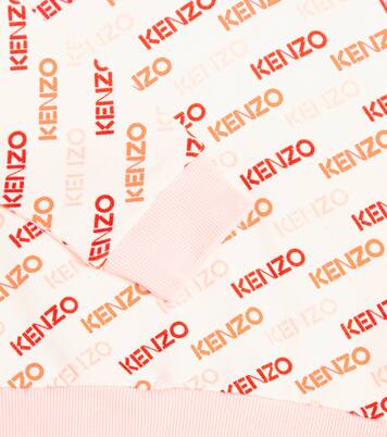 Logo cotton jersey hoodie | Kenzo Kids