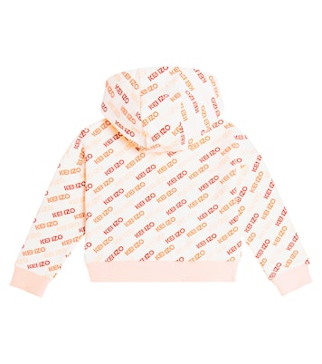 Logo cotton jersey hoodie | Kenzo Kids