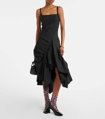 Robe midi en lin et coton | Dries Van Noten