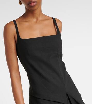 Robe midi en lin et coton | Dries Van Noten