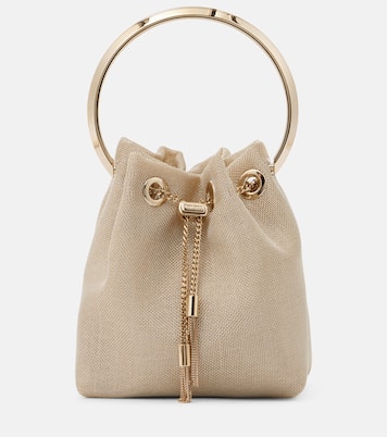 Bon Bon Small mesh bucket bag | Jimmy Choo