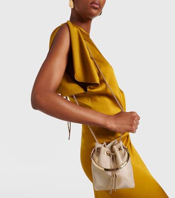 Bon Bon Small mesh bucket bag | Jimmy Choo