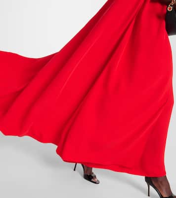 Caped silk gown | Valentino