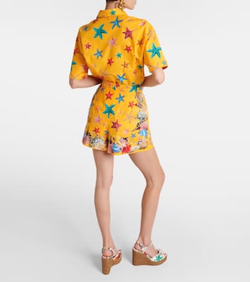 Short Capri imprimé en coton | Dolce&Gabbana