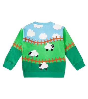 Printed cotton fleece sweatshirt | Stella McCartney Kids