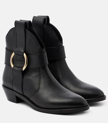 New Ring leather ankle boots | See By Chloé