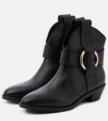 New Ring leather ankle boots | See By Chloé