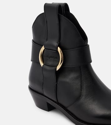 New Ring leather ankle boots | See By Chloé