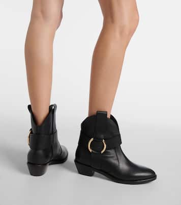 New Ring leather ankle boots | See By Chloé