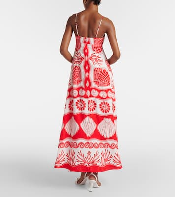 Robe longue Ainika Shell en lin | Farm Rio