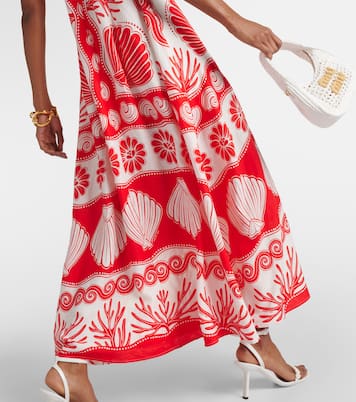 Robe longue Ainika Shell en lin | Farm Rio