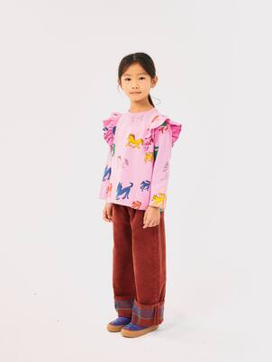 Wonder Horse ruffled cotton sweatshirt | Bobo Choses