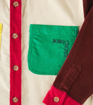 Bobo Square colorblocked corduroy shirt | Bobo Choses