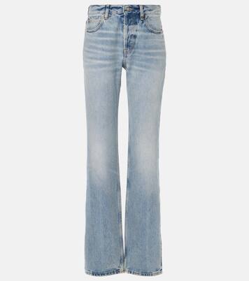 Jeans rectos Nico de tiro alto | Saint Laurent
